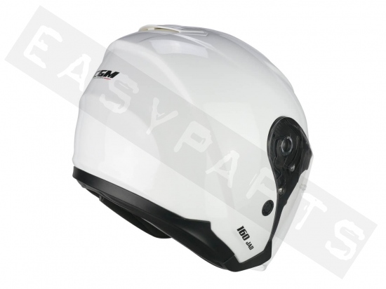Helmet Demi Jet CGM 160A JAD MONO white (double visor)